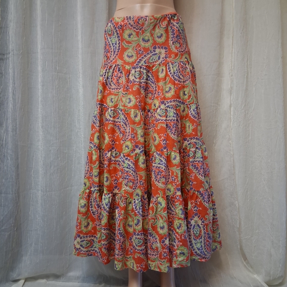 Ralph Lauren Dresses & Skirts - LAUREN RALPH women Size XS Paisley Print Maxi Skirt - Multicolor